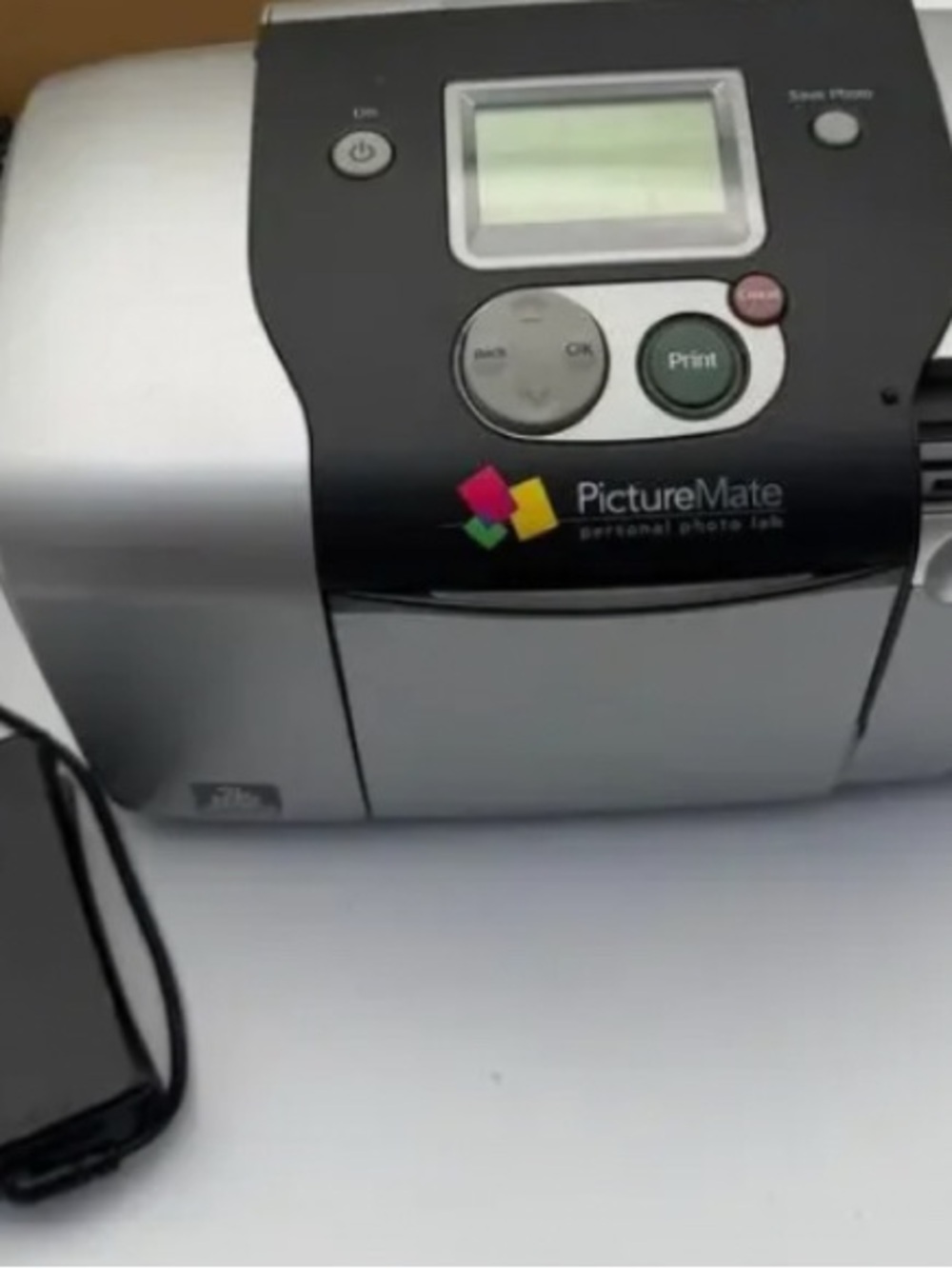 PuctureMakte Personal Photo Lab Compact, Small Printer in Silver and Black
